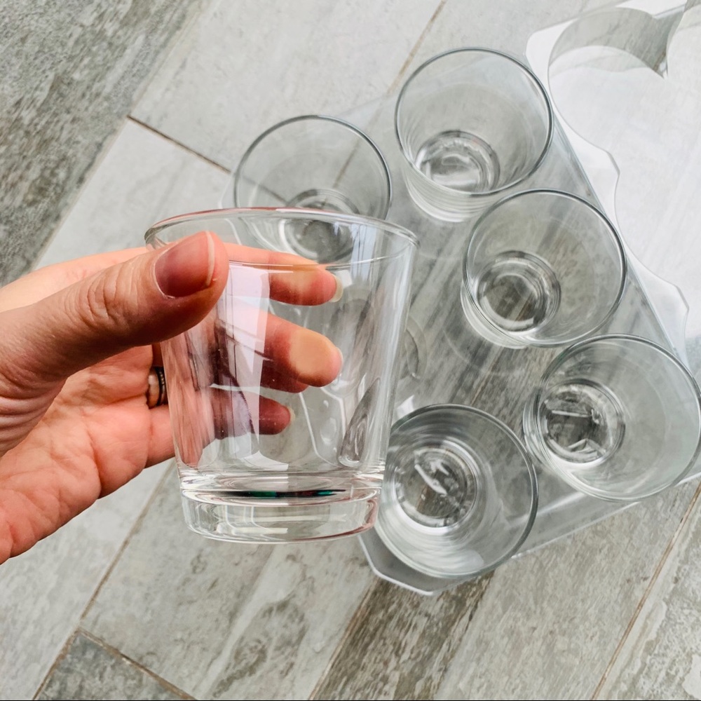 Set of 6 Glassware Shot Glass or Ice Cream or Candle Makers